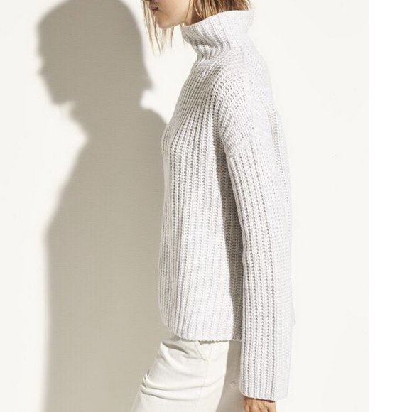 NWT Vince Lofty Wool Blend Funnel Neck Sweater - Picture 6 of 9